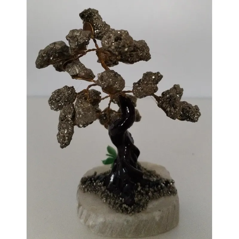 GENERICO - ARBOLITO  PIEDRAS PRECIOSAS BONSAI MEDIANO CON PIRITA