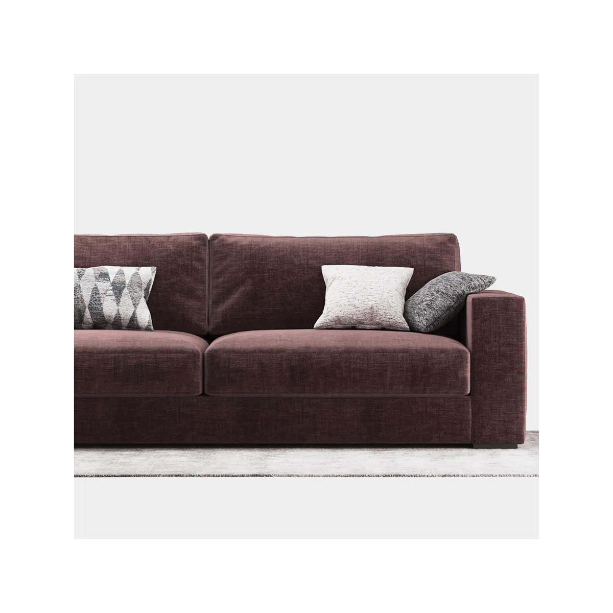 AMOBLART - SILLON RECK COLOR MARRON DE 3CUERPOS