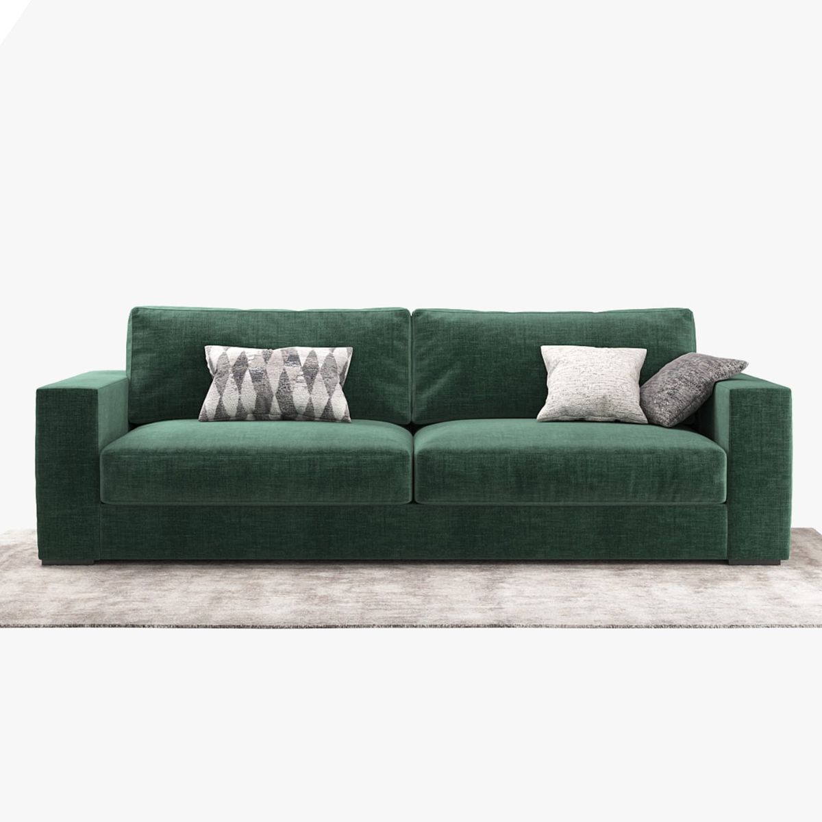 AMOBLART - SILLON RECK COLOR VERDE DE 3CUERPOS