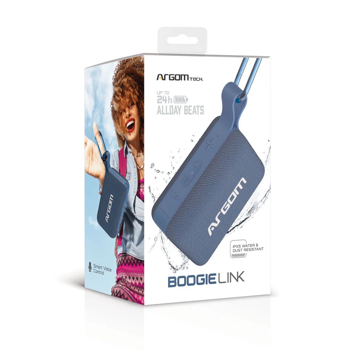 ARGOMTECH - PARLANTE INLÁMBRICO BOOGIELINK AZUL