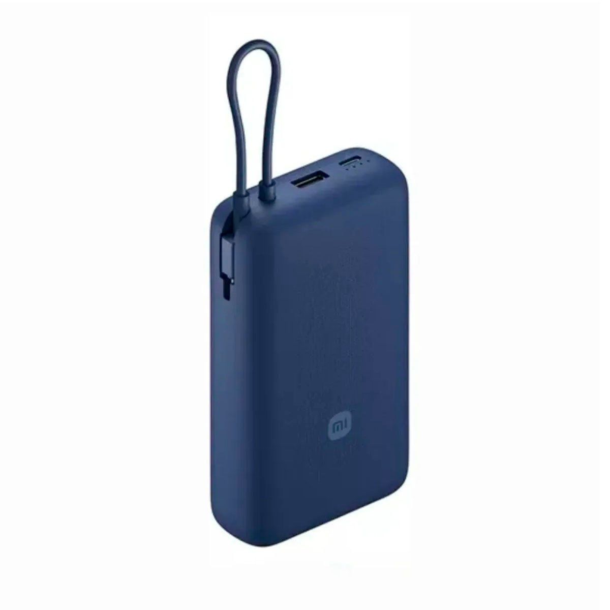 XIAOMI - Power Bank Xiaomi 20000 mAh 33W Con Cable Integrado Azul
