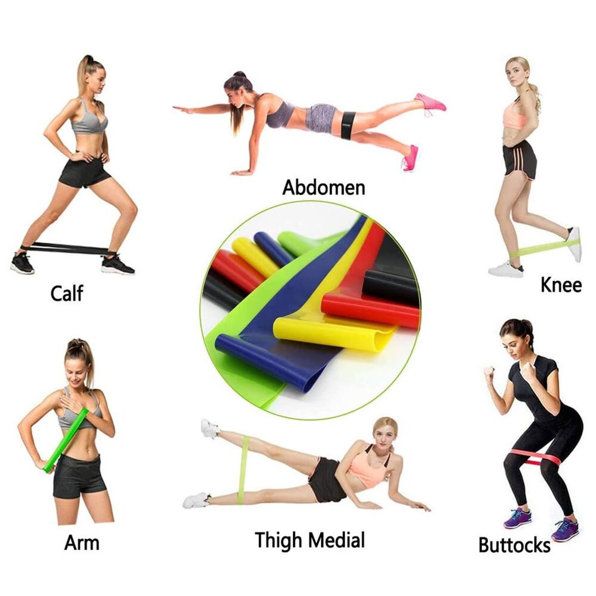 GENERICO - Bandas Elásticas 5 Niveles de Resistencia