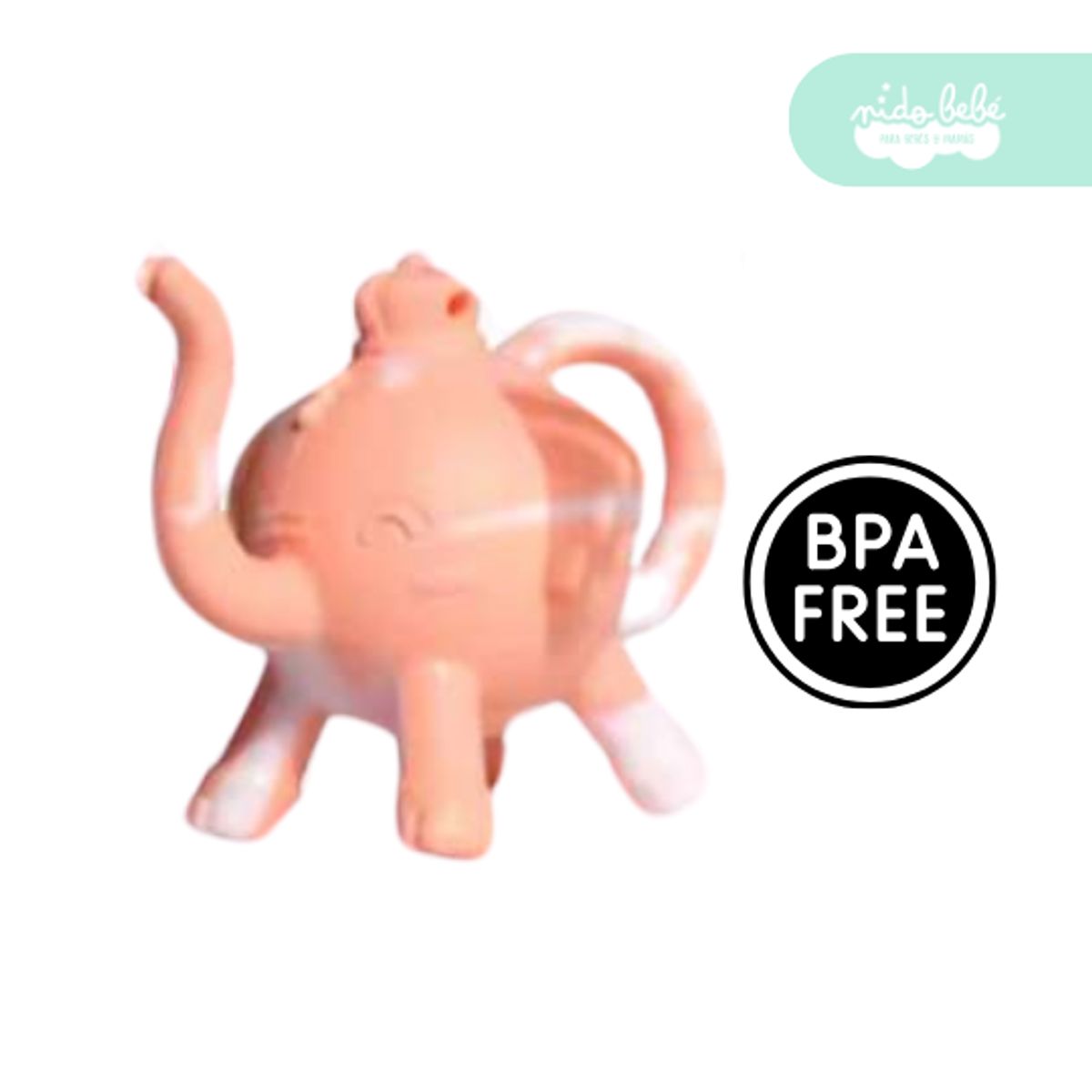 GENERICO - mordedor de silicona de bebe elefante 1