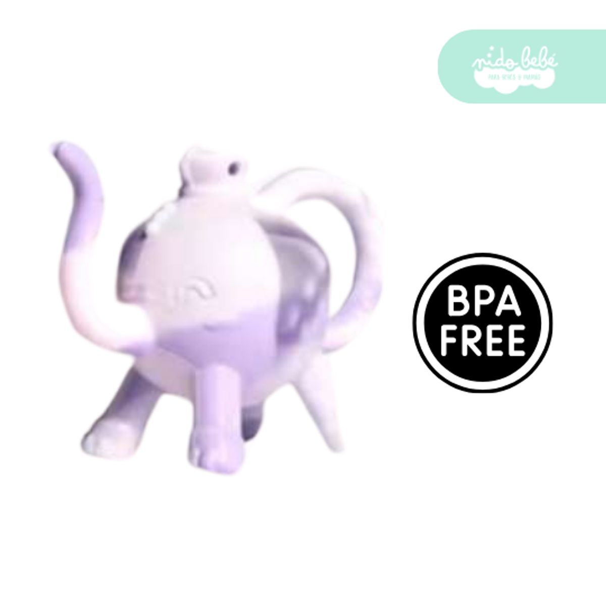 GENERICO - mordedor de silicona de bebe elefante 3