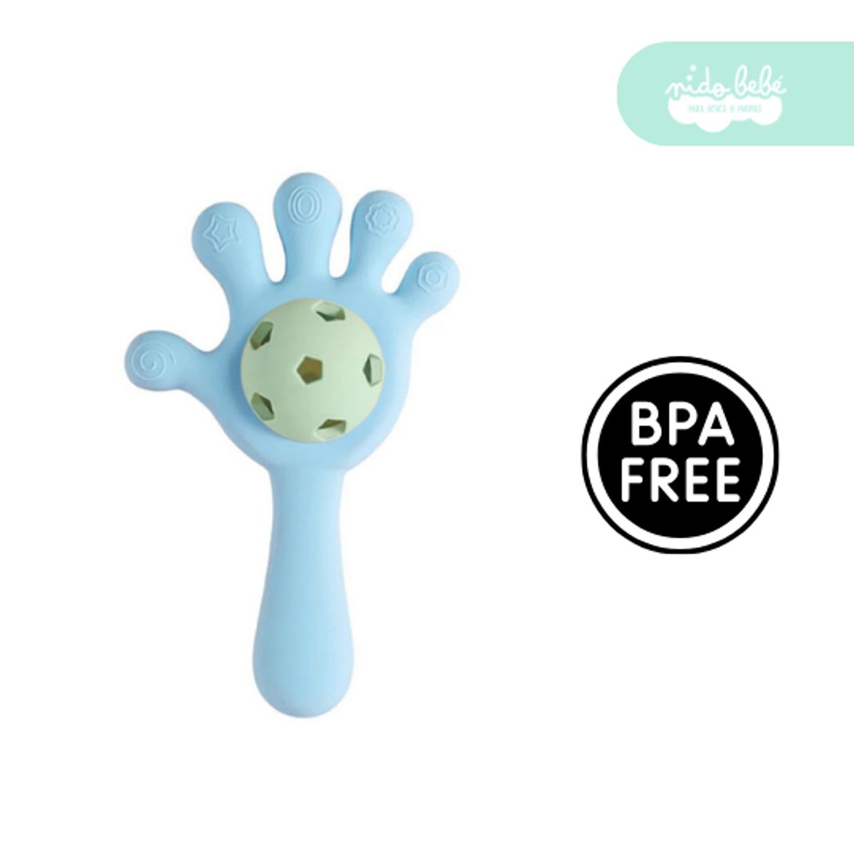 GENERICO - mordedor de silicona manito blue