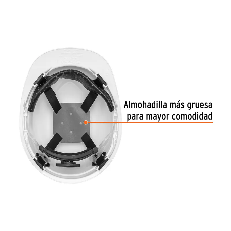 TRUPER - Casco de seguridad ajuste de matraca blanco Truper
