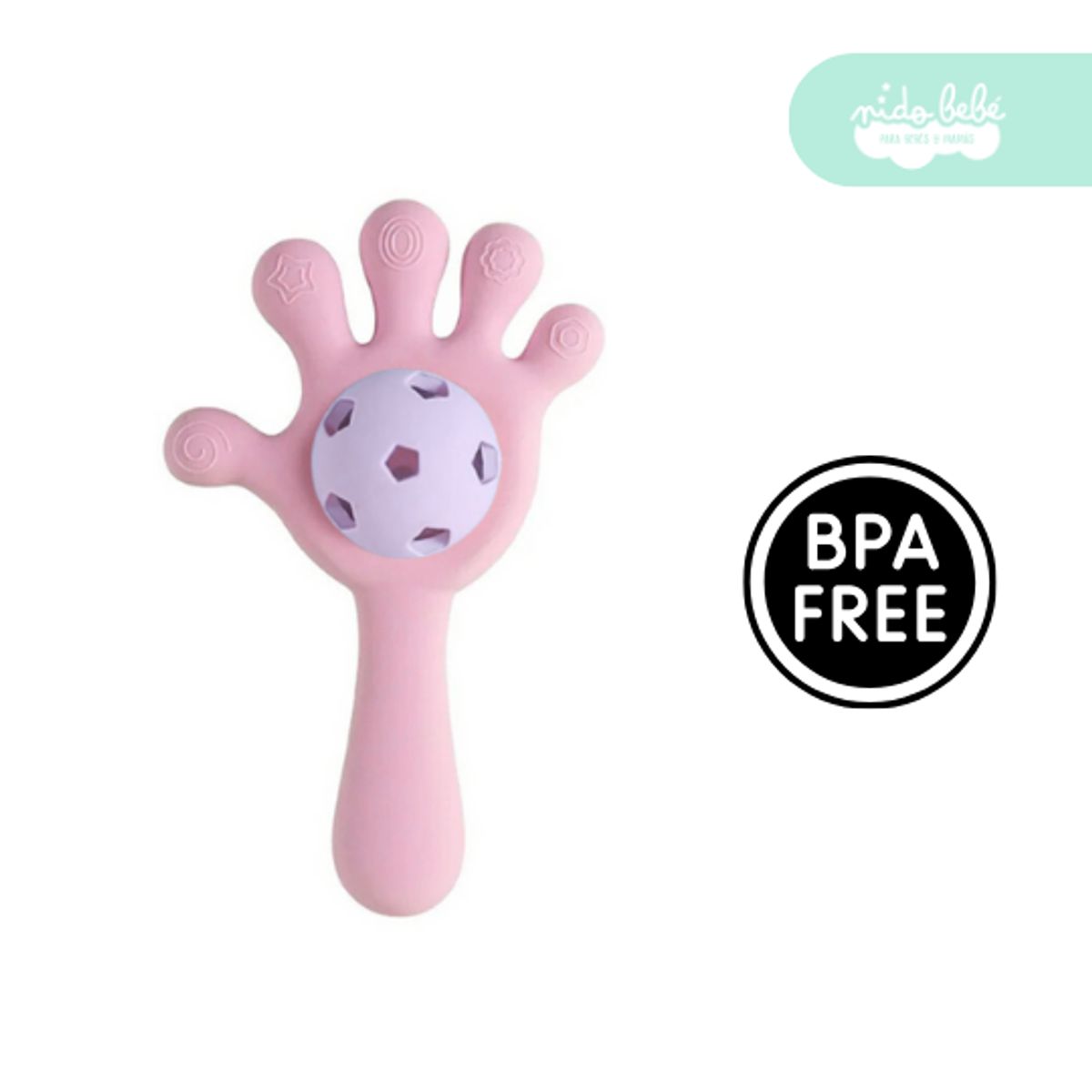 GENERICO - mordedor de silicona manito pink