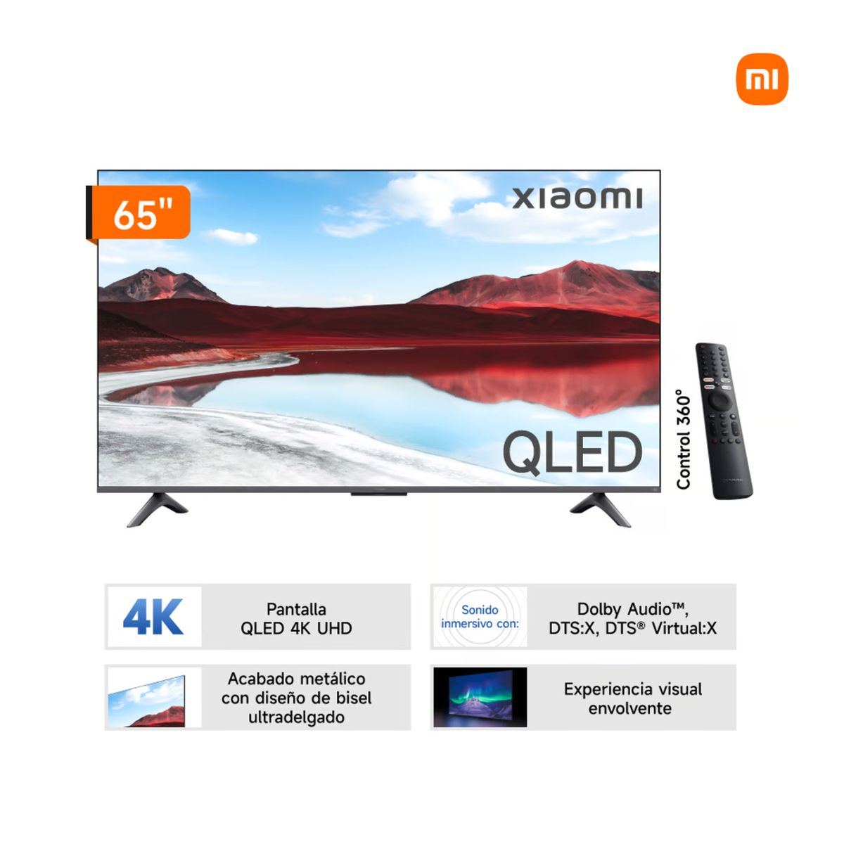 XIAOMI - Xiaomi Televisor 65” QLED 4K UHD Smart TV A Pro 2025