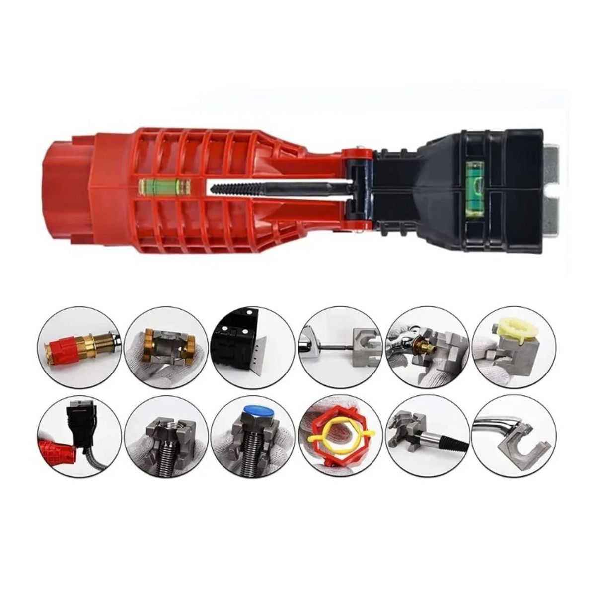 GENERICO - Llave   Para  Gasfiteria Multifuncional 18 EN 1