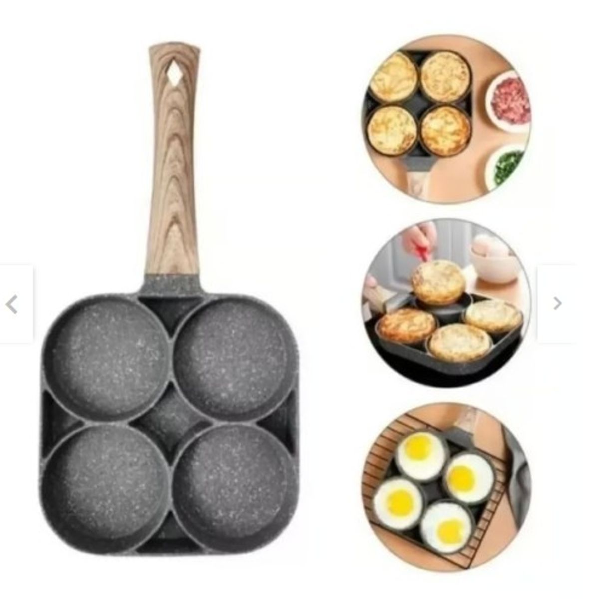 GENERICO - Sarten Antiadherente 4 Puestos Mas Dispensador De Aceite En Spray