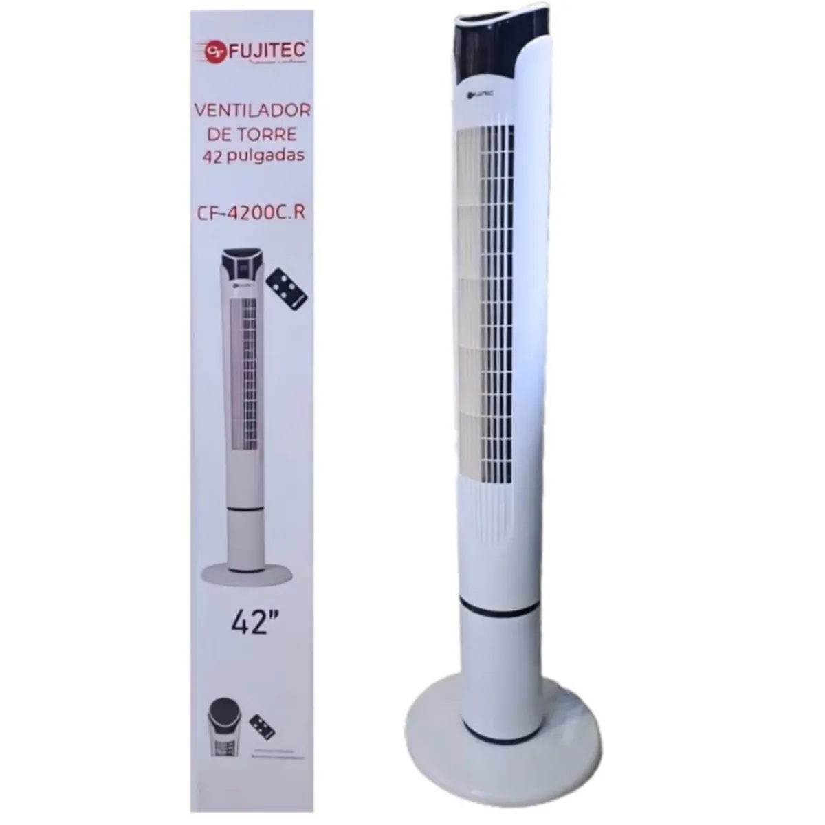 FUJITEC - Ventilador torre 42 " Control Remoto Digital 70W CF-4200C.R