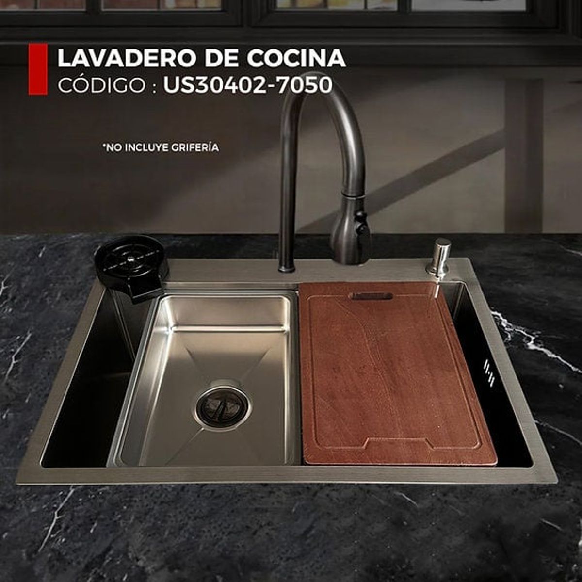 XM - LAVADERO DE COCINA PLOMO US30402-7050