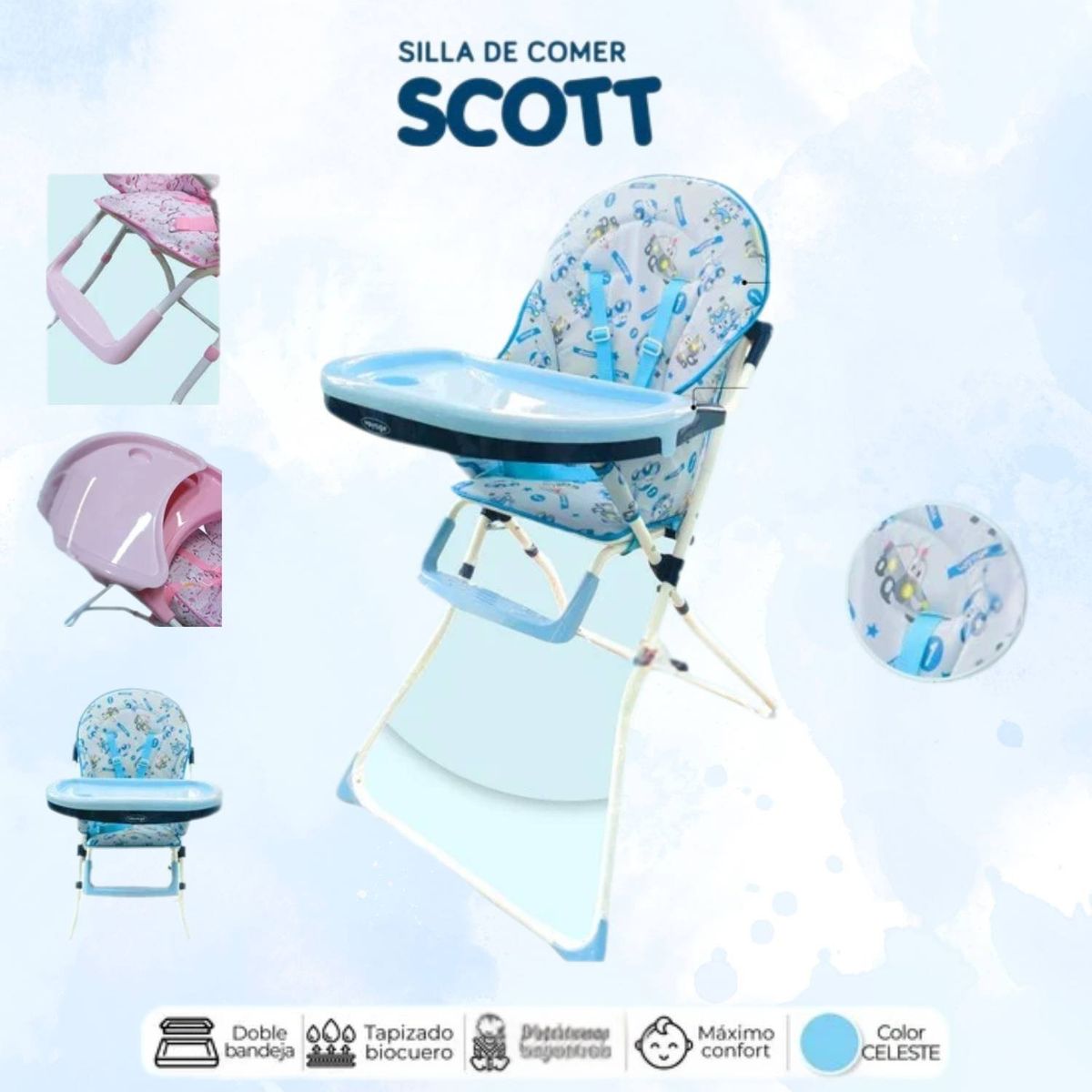 GENERICO - silla de comer scott celeste