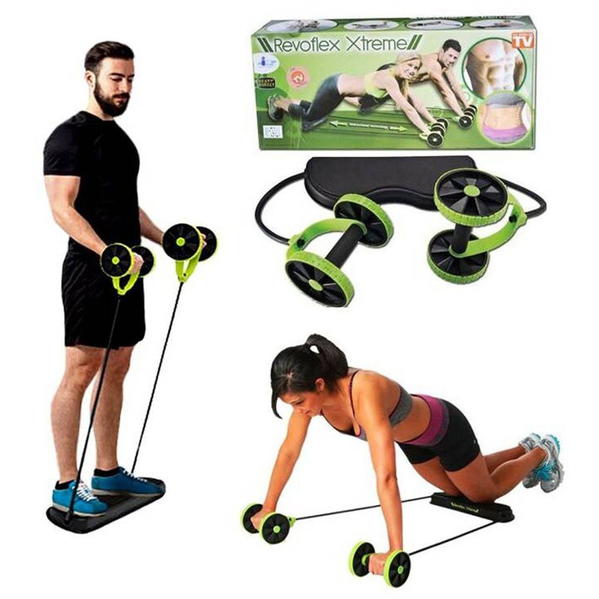 GENERICO - Rueda Abdominal Multifuncional con Ligas