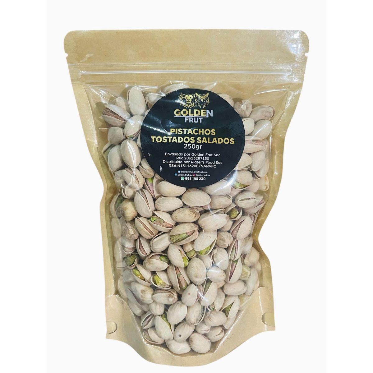 GENERICO - Pistachos Tostados Salados GOLDEN FRUT 250gr