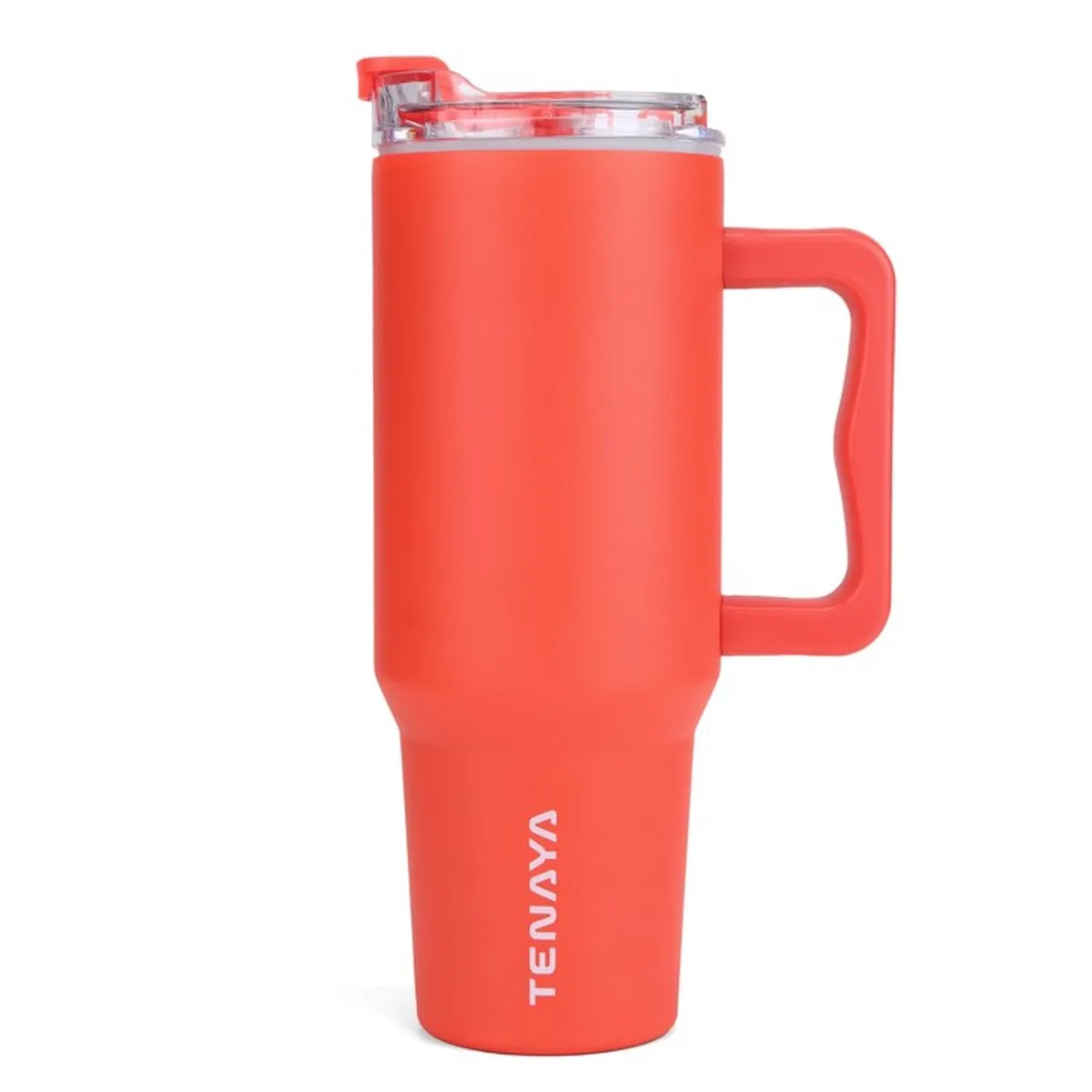 TENAYA - Vaso Tomatodo de Acero Inoxidable Antiderrame 1200ML TENAYA EAGLE ROJO