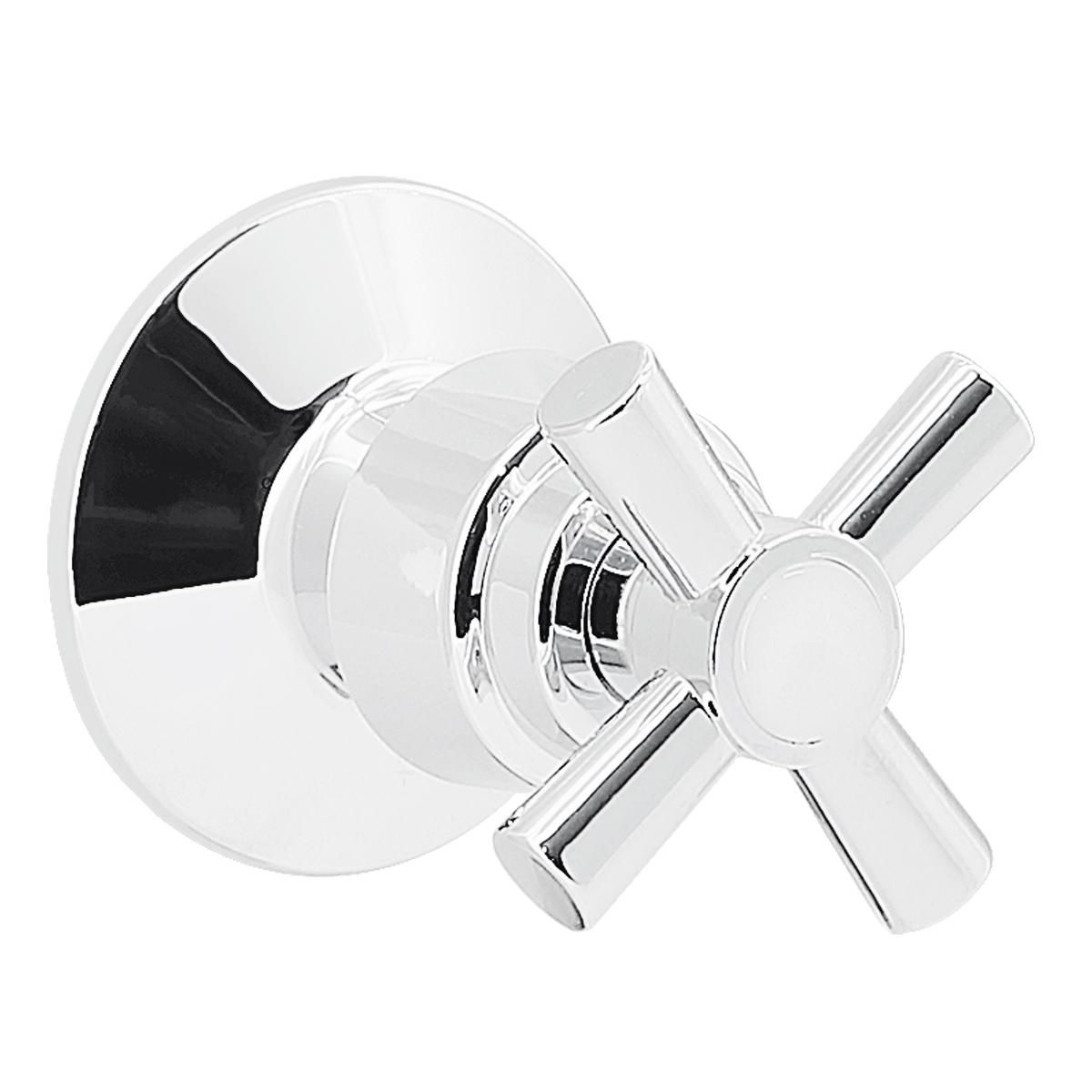 TREBOL - Llave para Ducha en Bronce Cromado Plateado