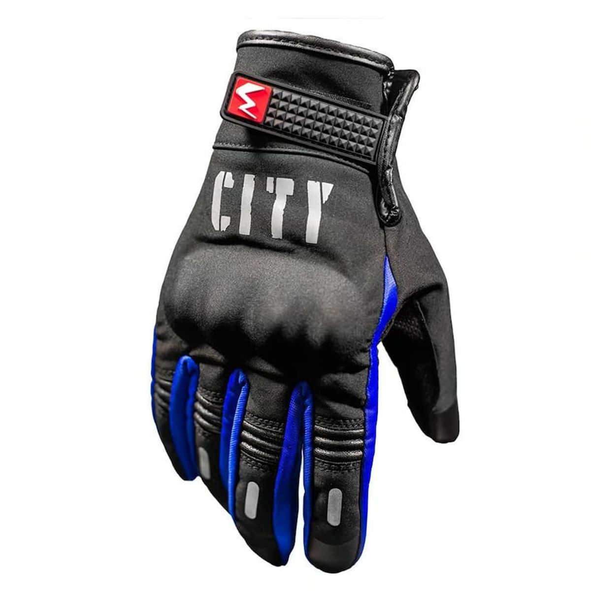 GENERICO - GUANTES PARA MANEJAR MOTO GUANTES CITY AZUL TALLA M