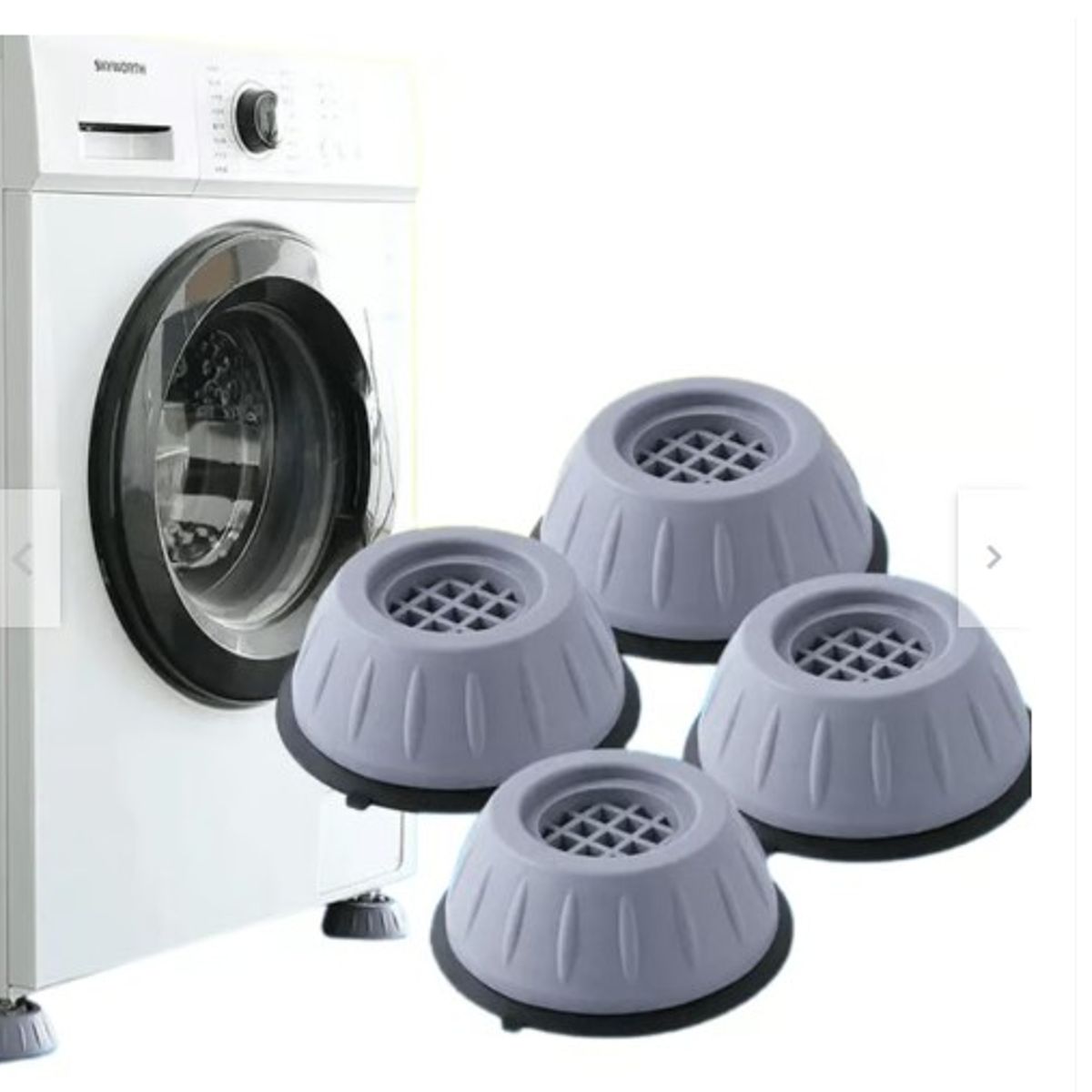 GENERICO - Pack 4  patas para Lavadoras Antivibracion