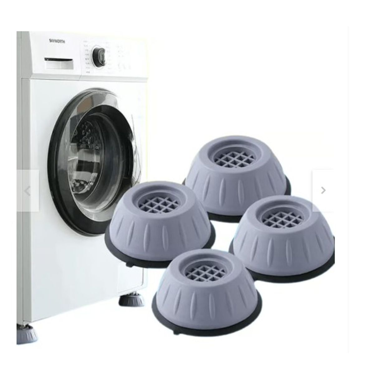 GENERICO - Pack 4  patas para Lavadoras Antivibracion