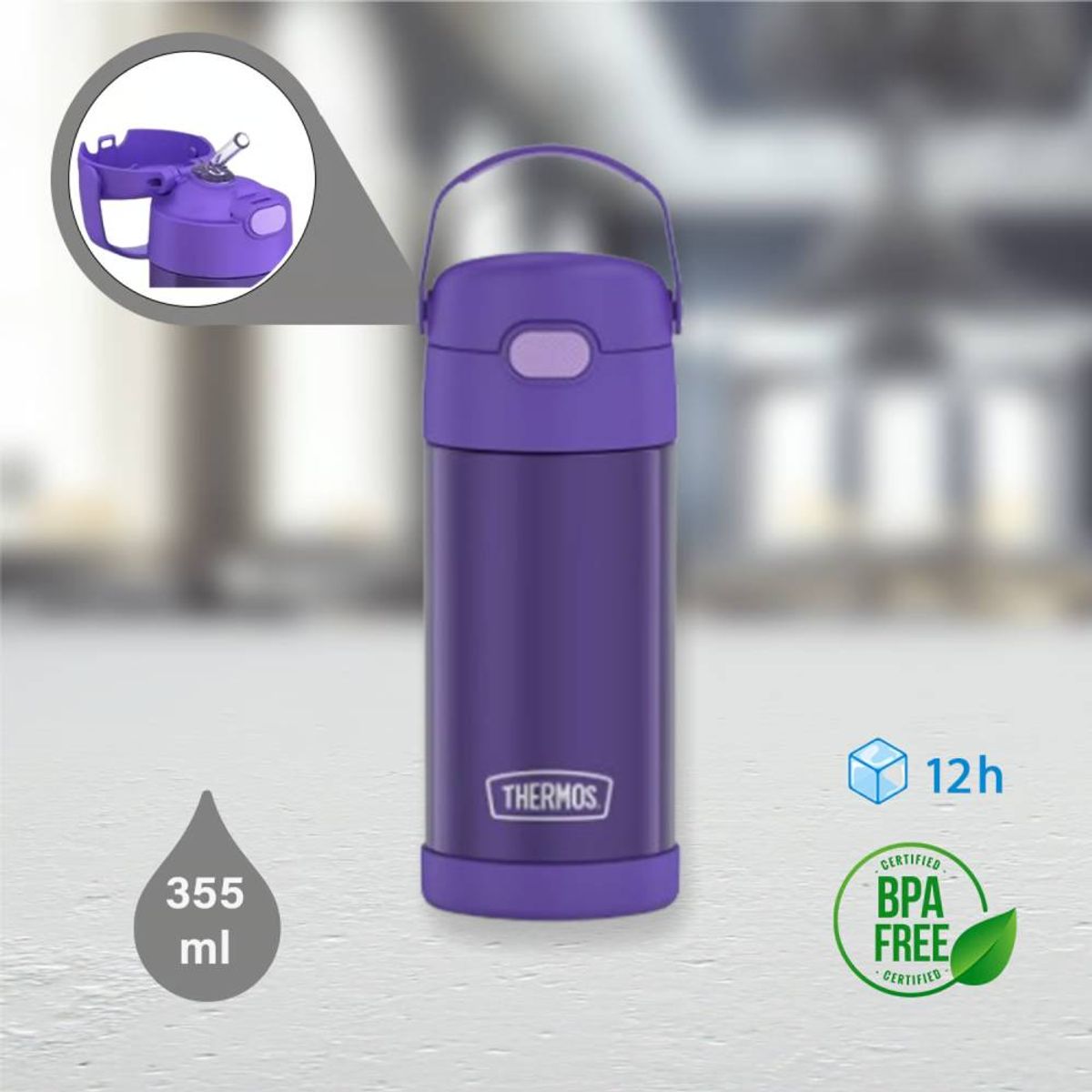 THERMOS - Thermos Funtainer Morado 355ml