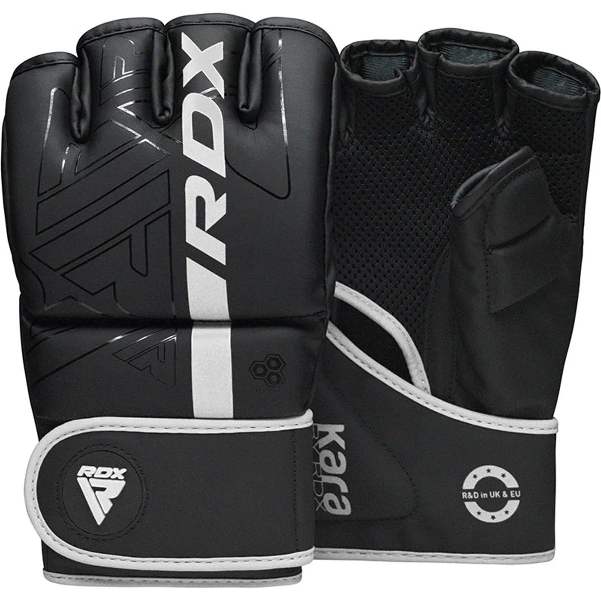 RDX - Guantes de MMA y Grappling Kara F6 Blanco - L