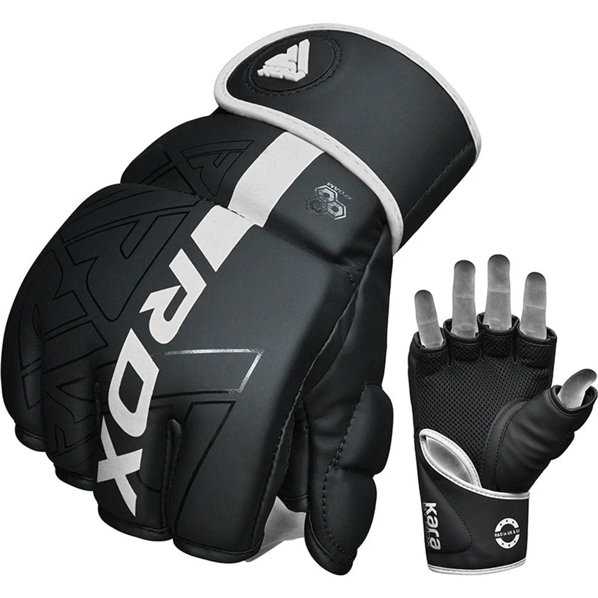 RDX - Guantes de MMA y Grappling Kara F6 Blanco - S