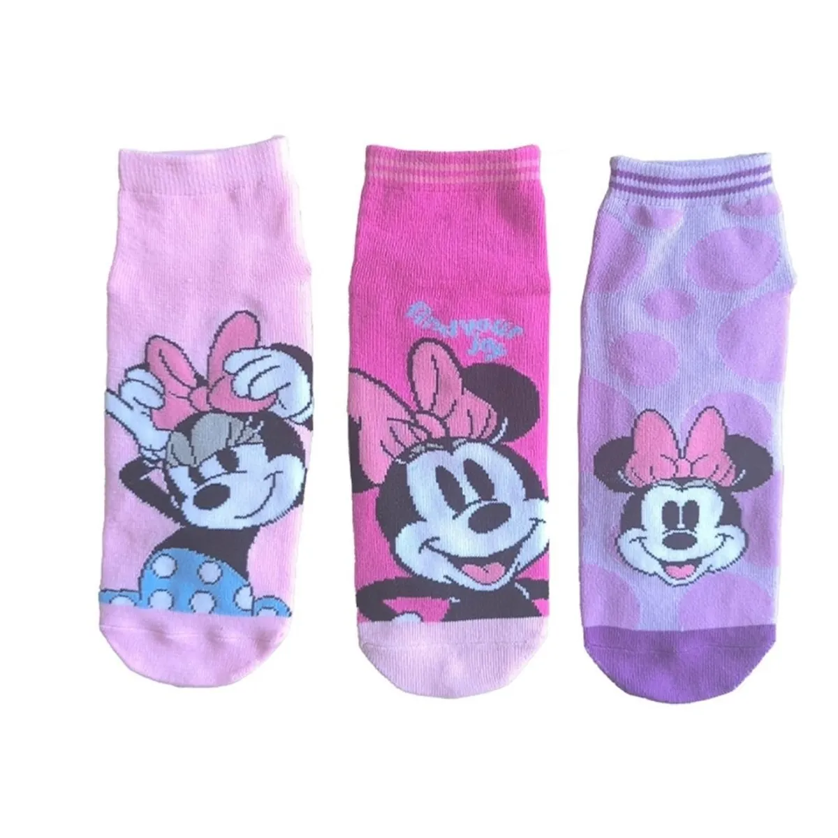 DISNEY - Medias Antideslizante Disney Minnie Mouse Tripack