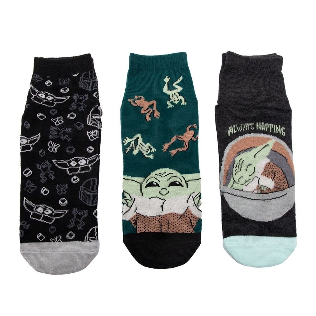 DISNEY - Medias Antideslizante Disney Star Wars Mandalorian Tripack