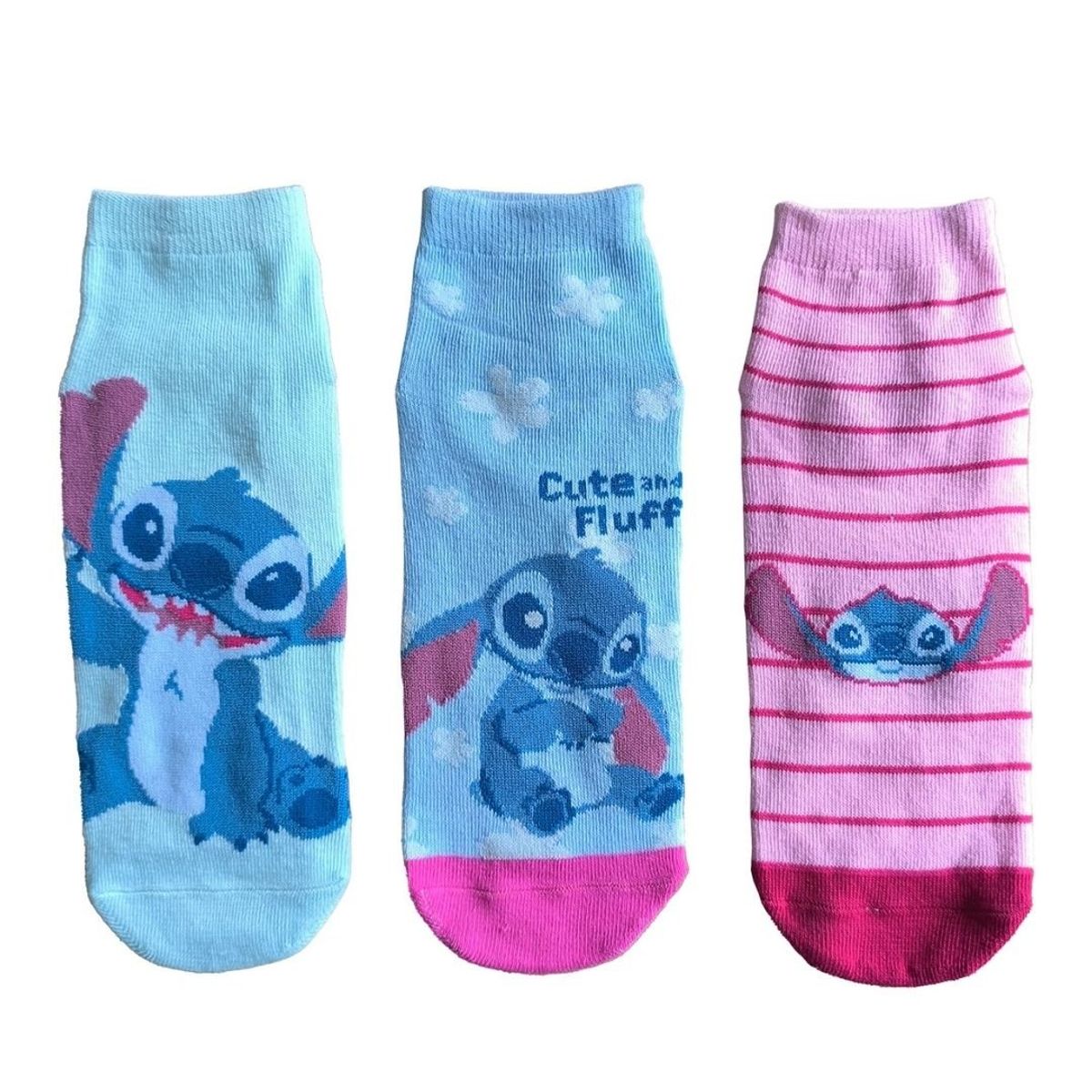 DISNEY - Medias Antideslizante Disney Lilo & Stitch Tripack