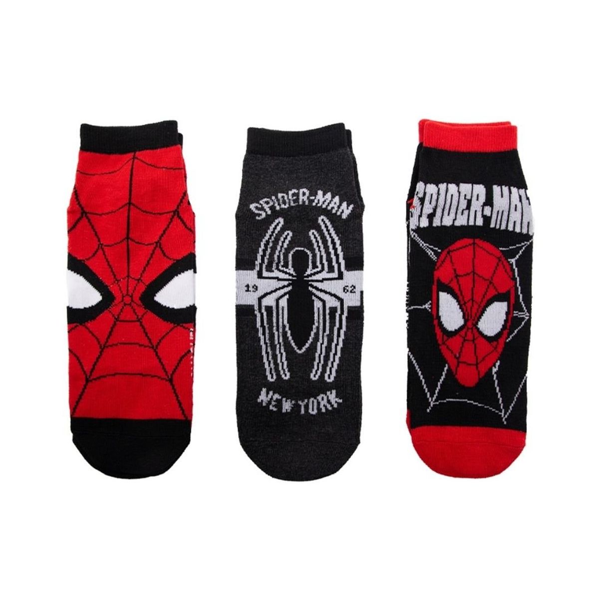 DISNEY - Medias Antideslizante Disney Spiderman Tripack