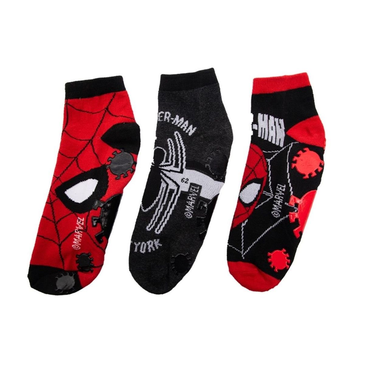 DISNEY - Medias Antideslizante Disney Spiderman Tripack
