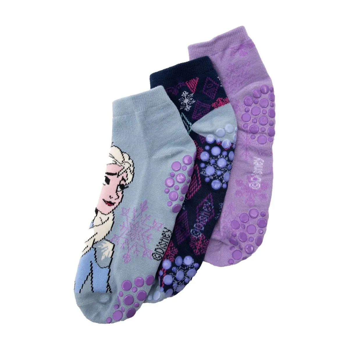 DISNEY - Medias Antideslizante Disney Frozen Elsa Tripack