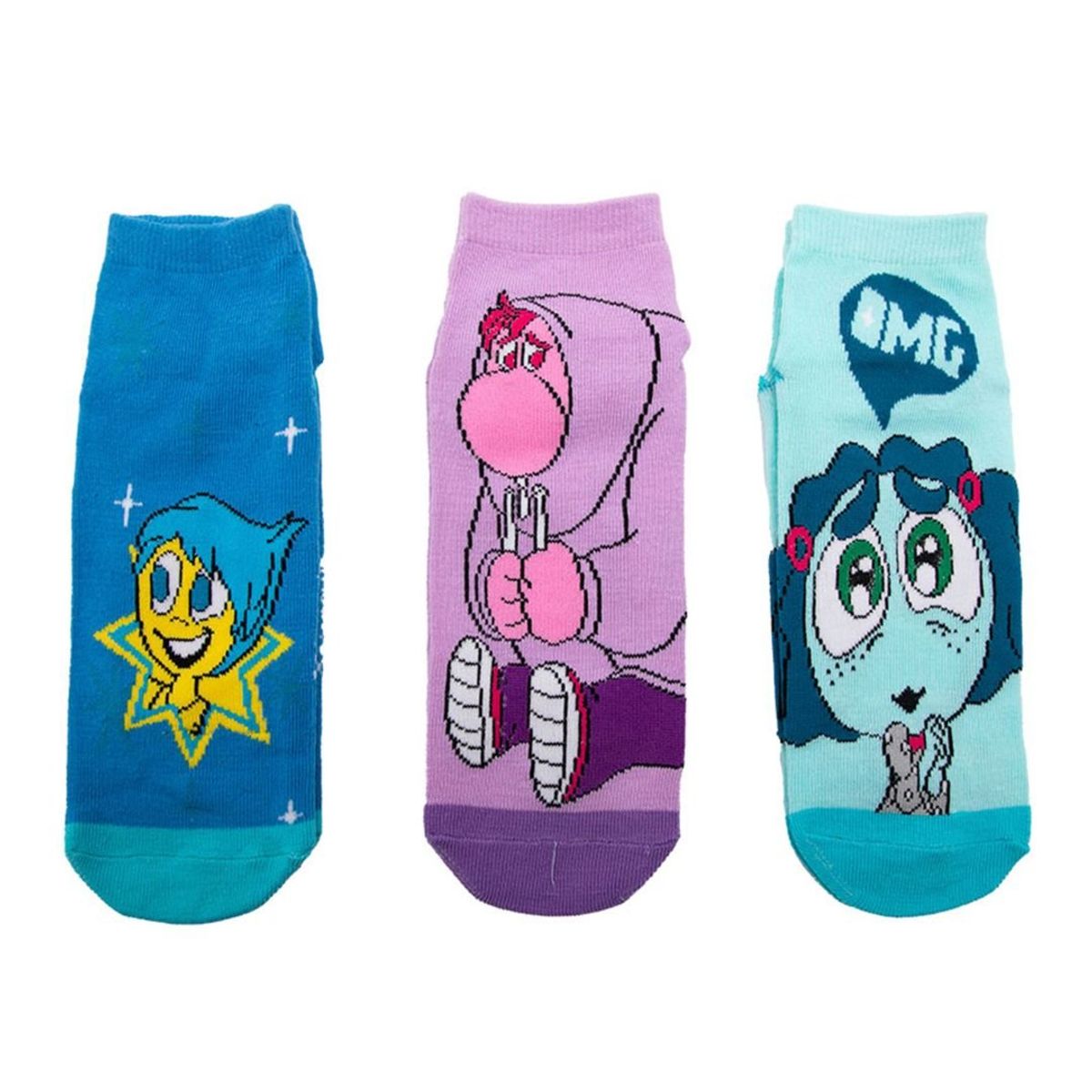 DISNEY - Medias Antideslizante Disney Intensamente Tripack