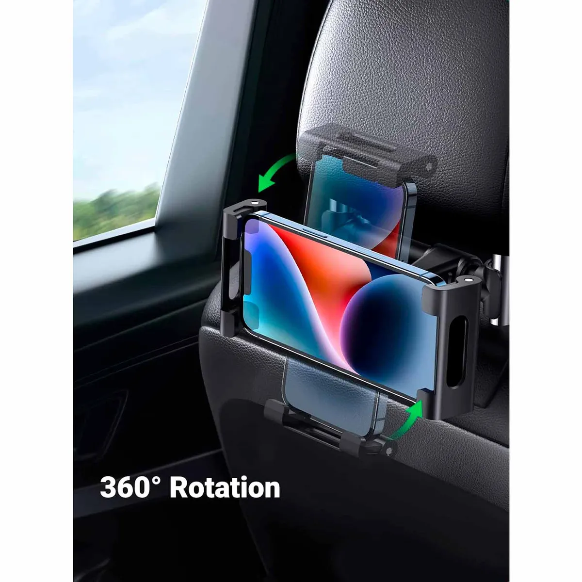 UGREEN - Ugreen Soporte Para Reposacabezas De Coche Negro 60108