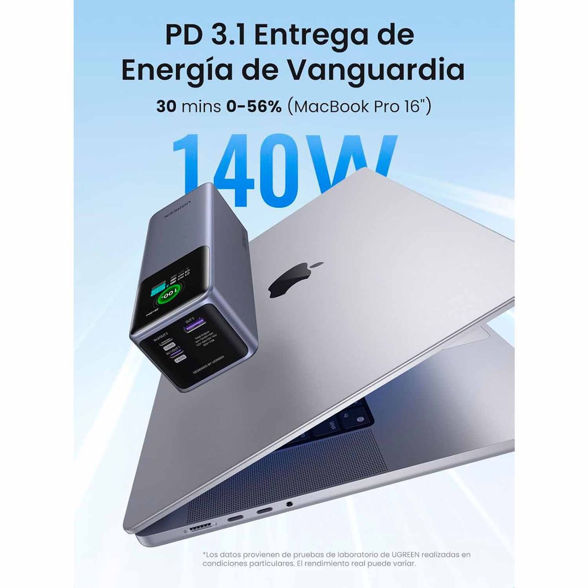 UGREEN - Power Bank Ugreen Nexode 25000Mah Carga Rapida 200W Model Pb722 35525