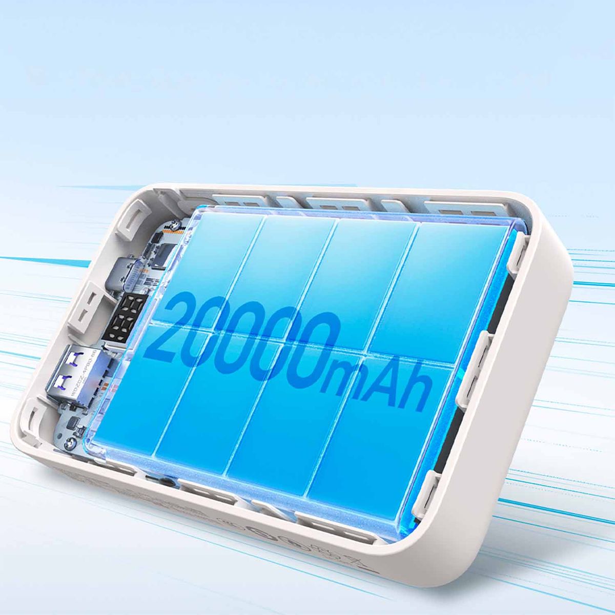 UGREEN - Power Bank Ugreen Nexode 20000Mah con Cable 20W Beige Pb505-35340