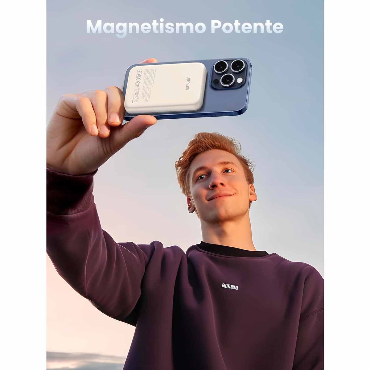 UGREEN - Power Bank Ugreen Nexode 10000Mah Wireless 20W Beige Pb760 35341