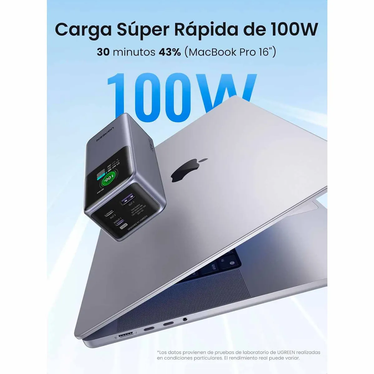 UGREEN - Power Bank Ugreen Nexode 20000Mah Carga Rapida 130W Pb721 35524B