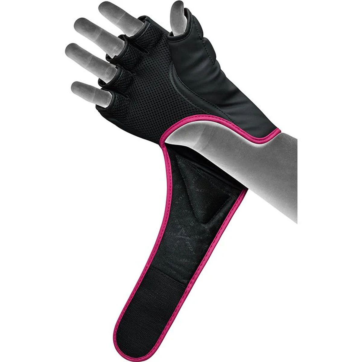 RDX - Guantes de MMA y Grappling Kara F6 Rosado