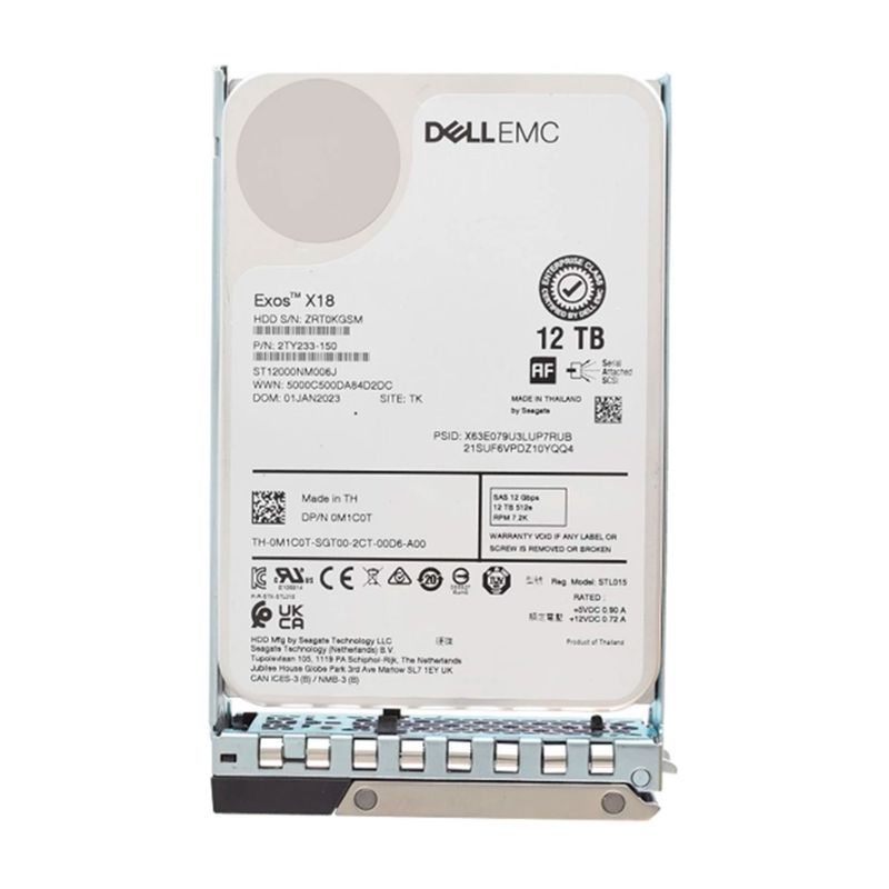 DELL - DISCO DURO DELL 12TB 35 SATA 72K RPM PN 400-ATLC-1