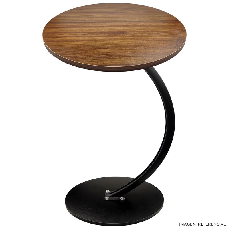INSPIRA - Mesa Auxiliar Circular Moderna en Forma de C