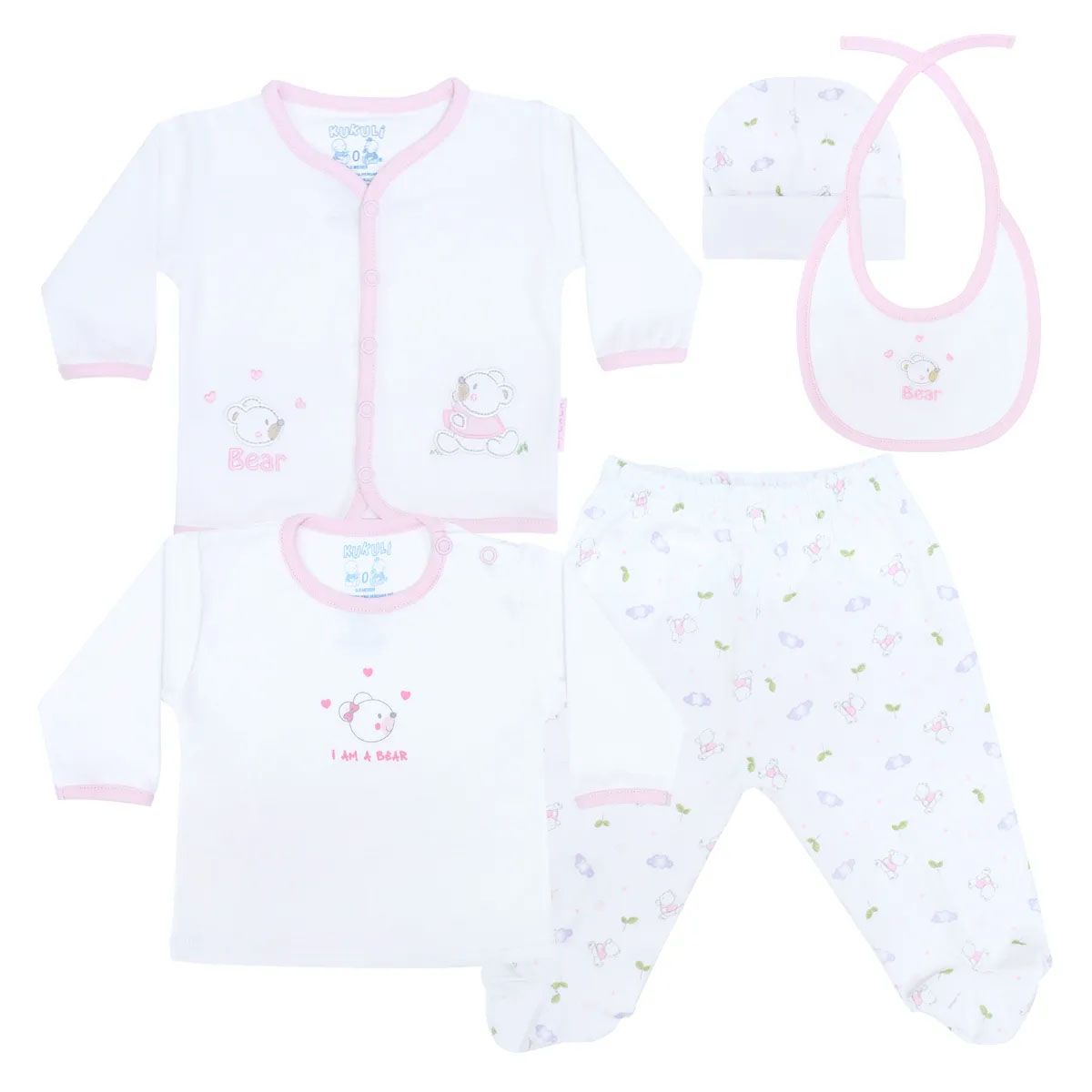 KUKULI - AJUAR PEQUEÑITO UNISEX 5 PIEZAS 2483