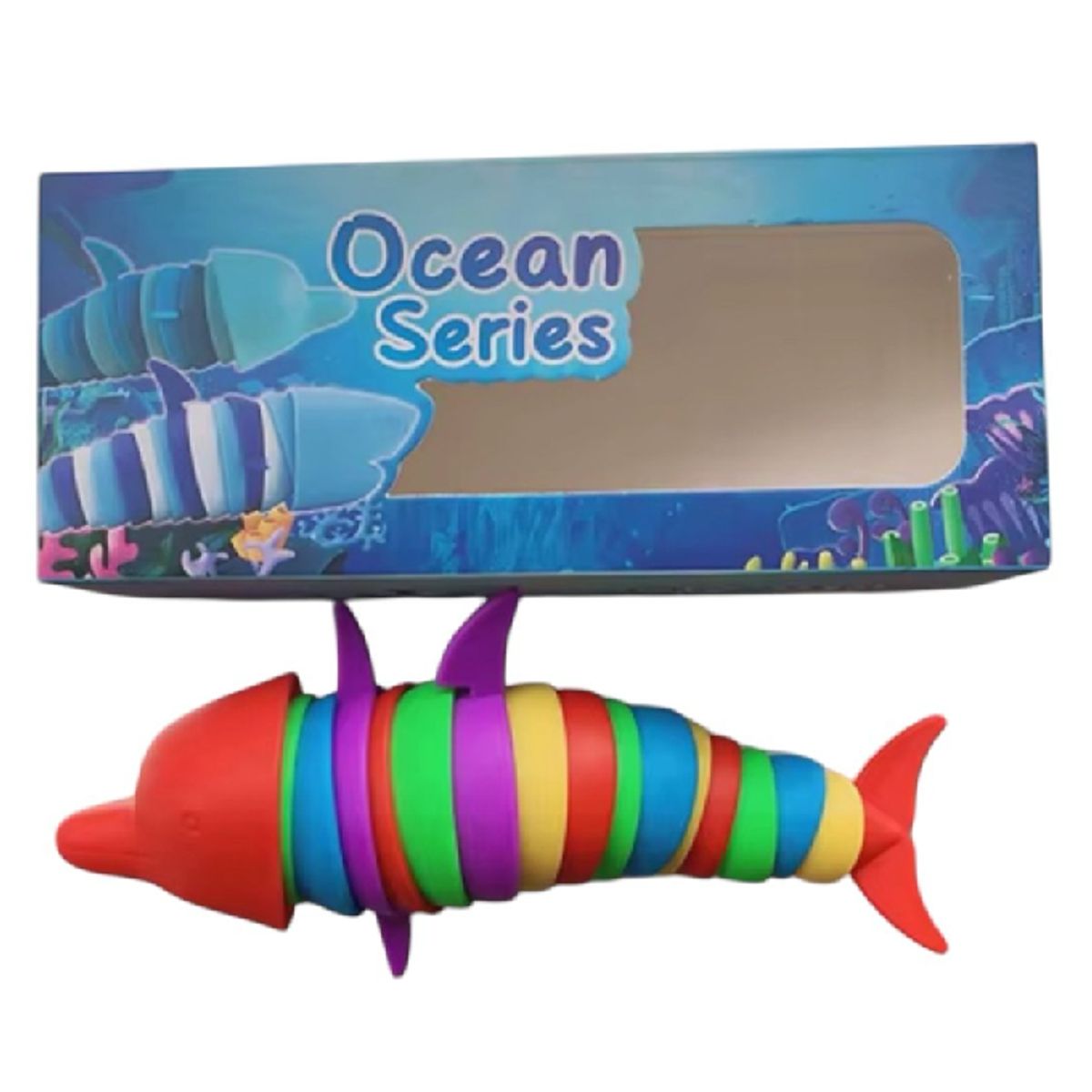 GENERICO - Juguete Antiestrés Sensorial Delfin Finger Slug