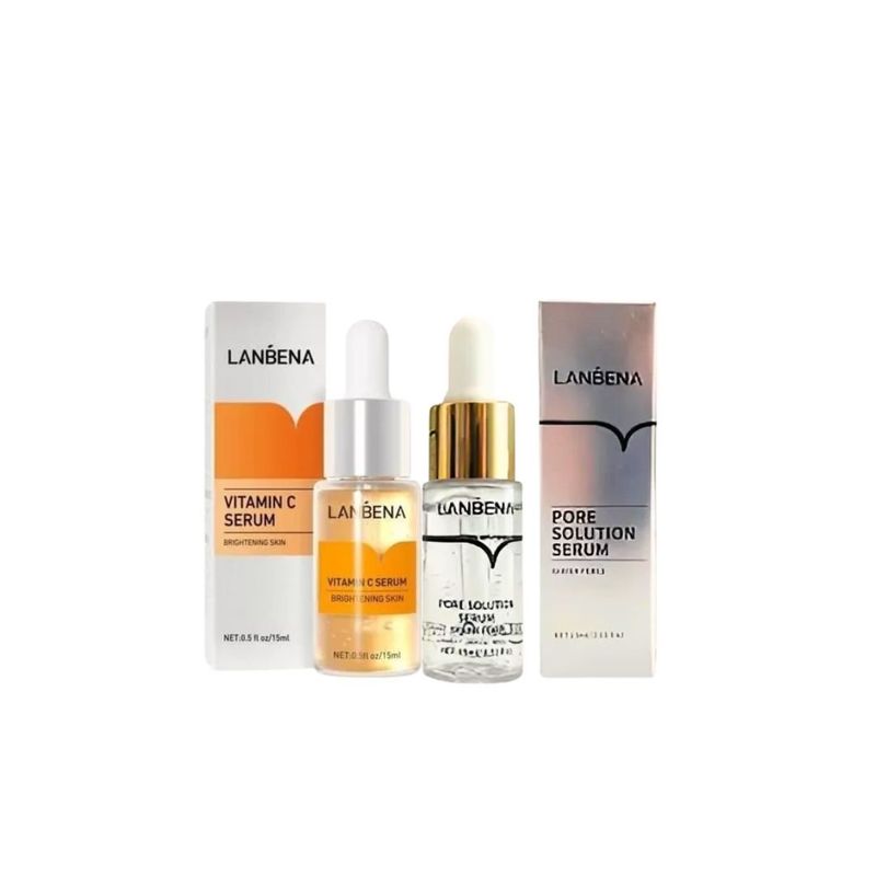 GENERICO - Duo Serum Vitamina C + Serum Tratamiento de Poros 15ml Lanbena