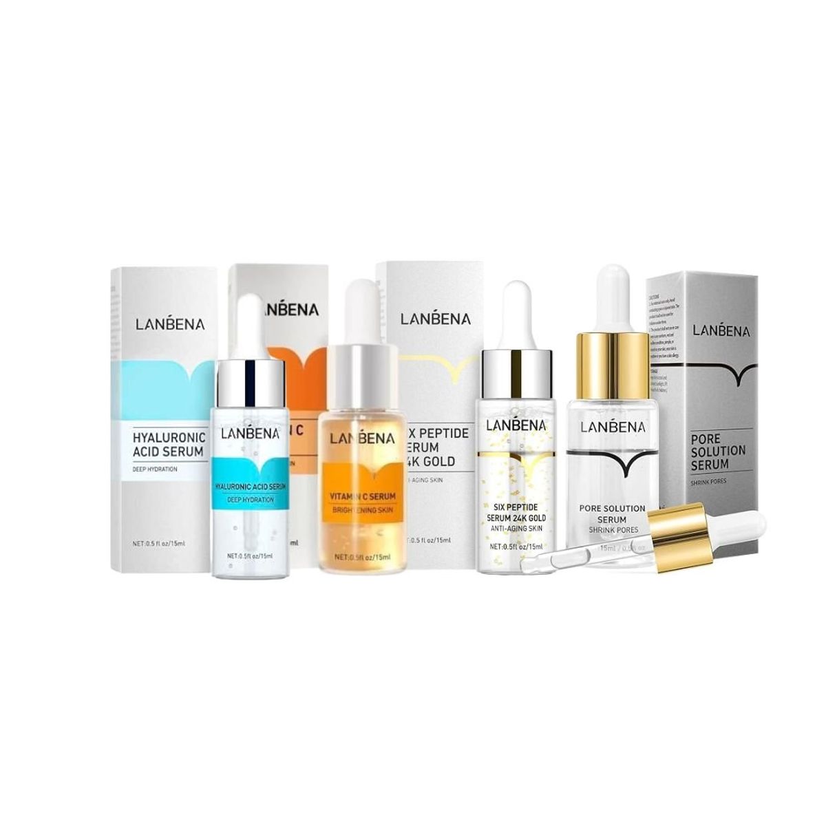 GENERICO - Pack Serum Juventud Radiante 15ml Lanbena 4Pz