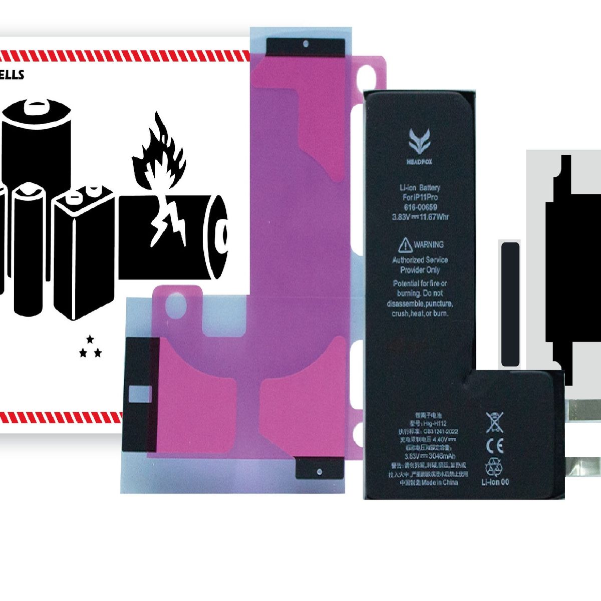 GENERICO - BATERIA  IPHONE 11 PRO SIN FLEX  TORIGINAL-SM NUEVO