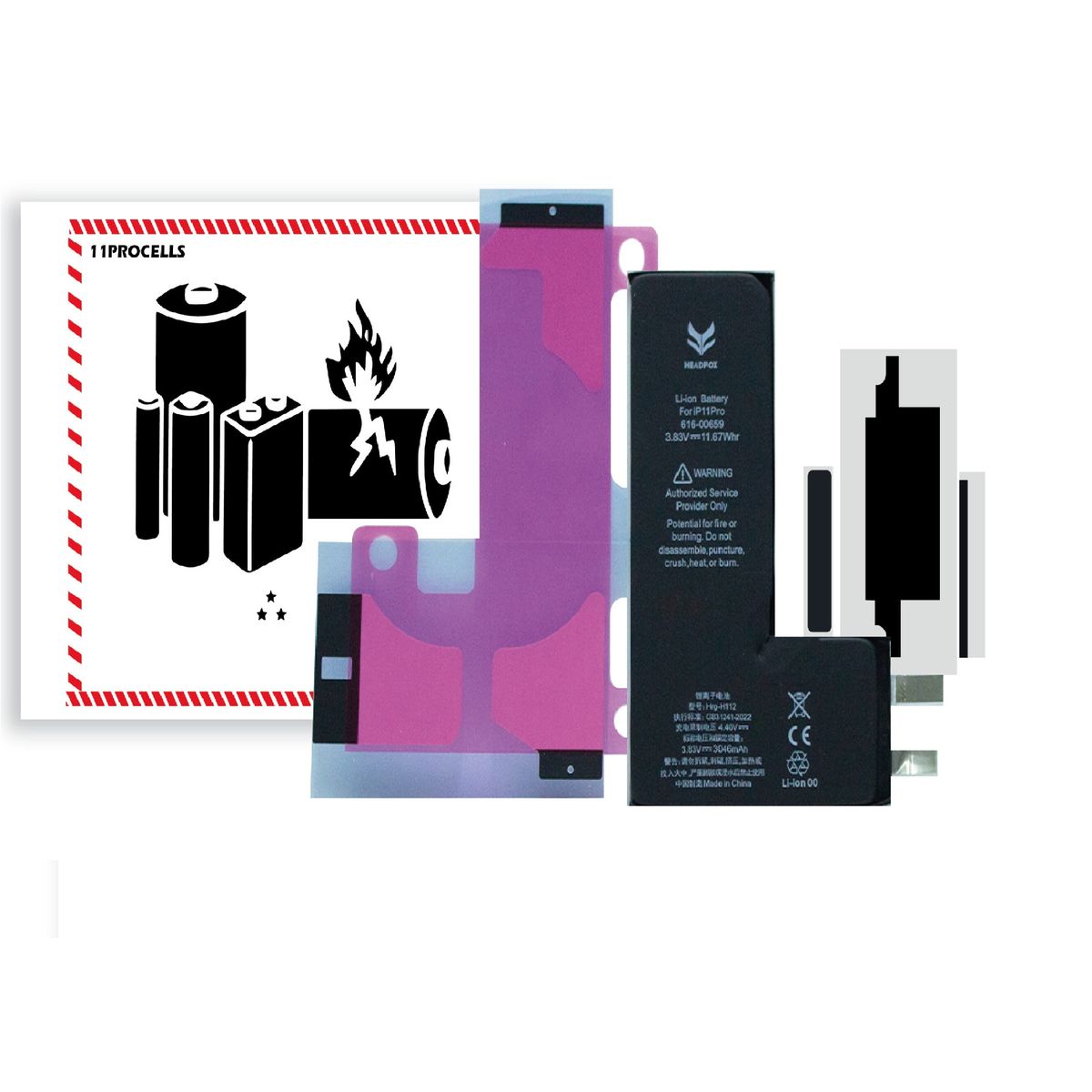 GENERICO - BATERIA  IPHONE 11 PRO SIN FLEX  TORIGINAL-SM NUEVO