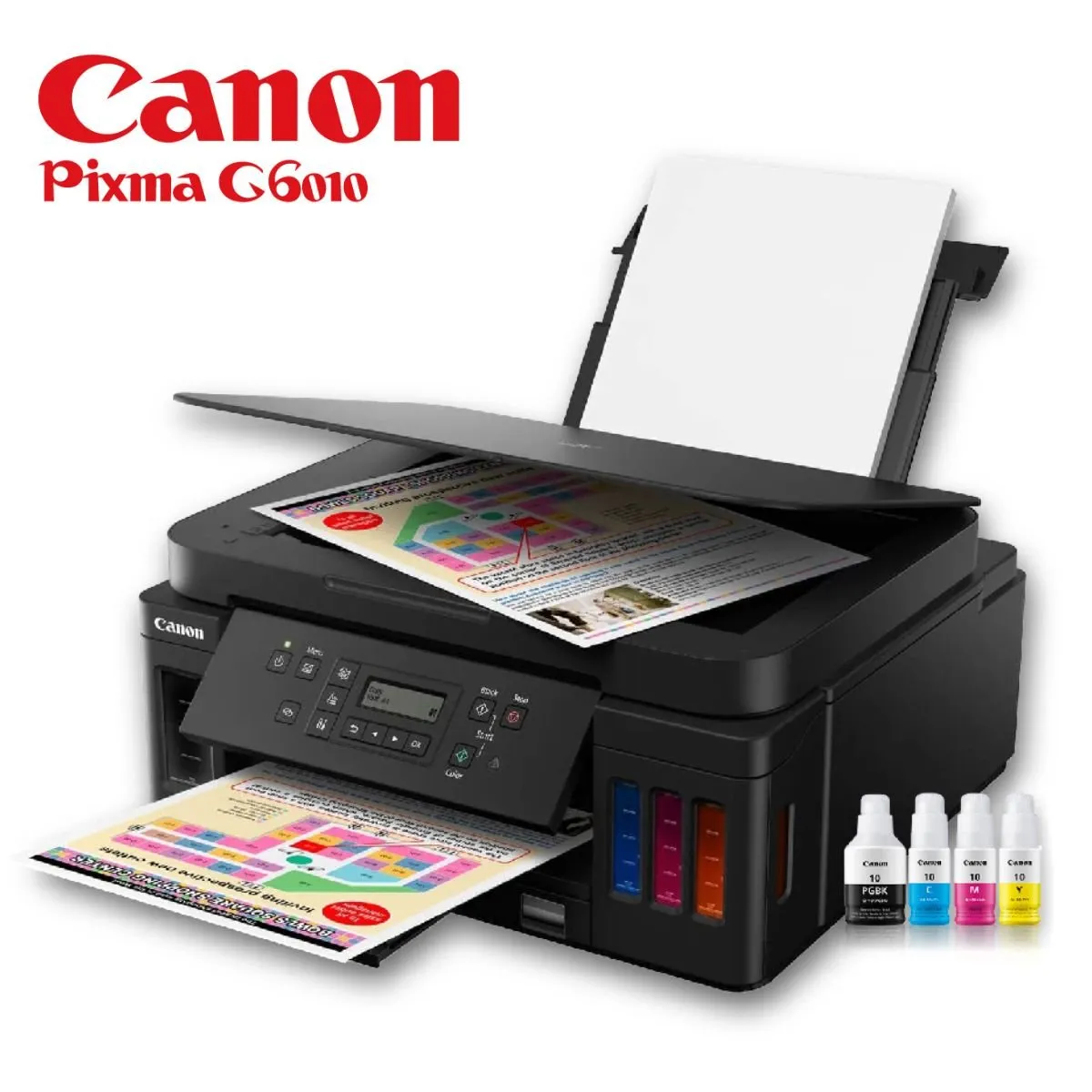 CANON - IMPRESORA CANON G6010 - Multifuncional Impresión Escaneo Copia