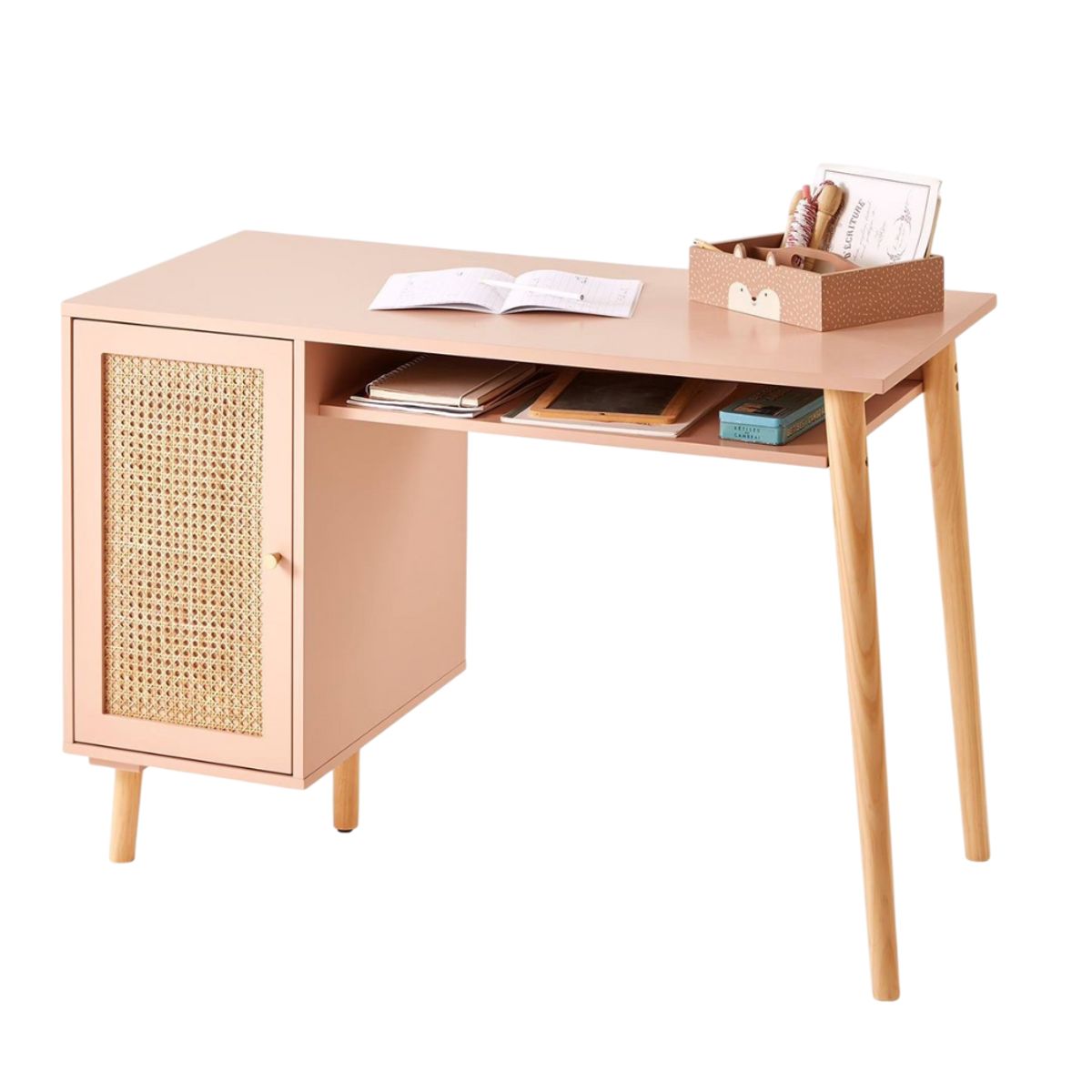 GENERICO - Escritorio Vintage Infantil con Ratan Patsy Muebles Gaudi